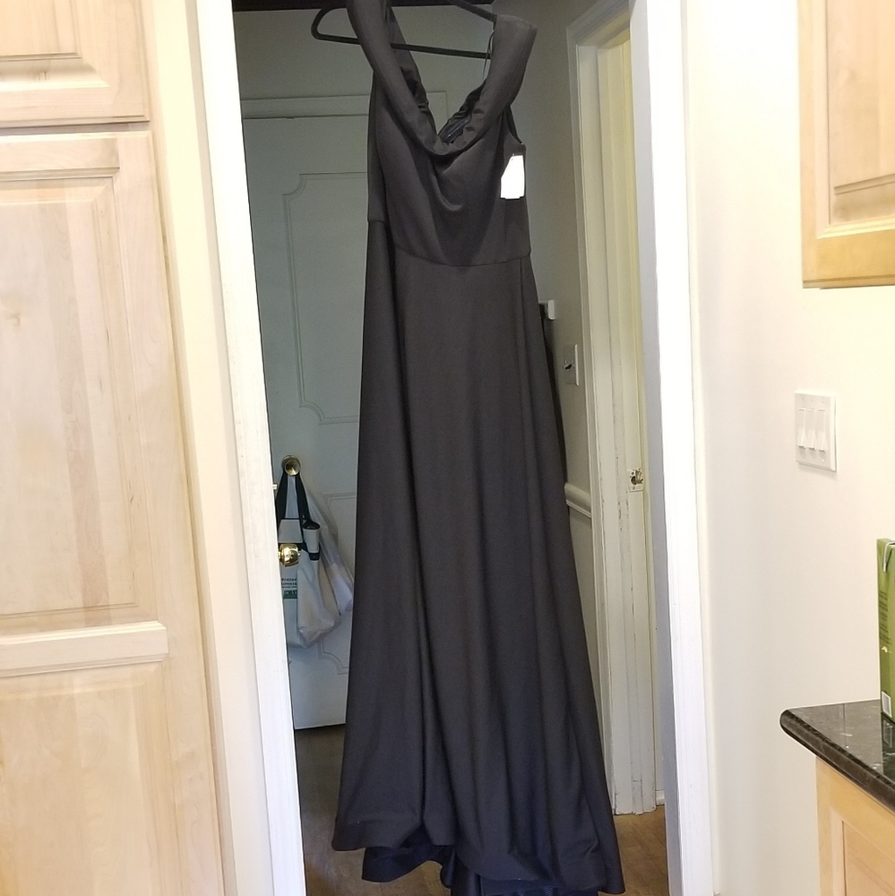 La Femme Curve Off The Shoulder Gown Formal 16 NWT